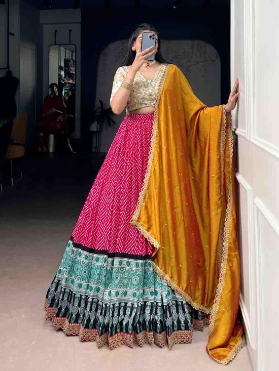 Taraa L 1416 Rayon Low price lehenga choli in Surat
